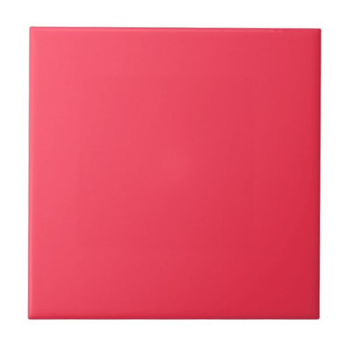 Sizzling Red Solid Color Ceramic Tile