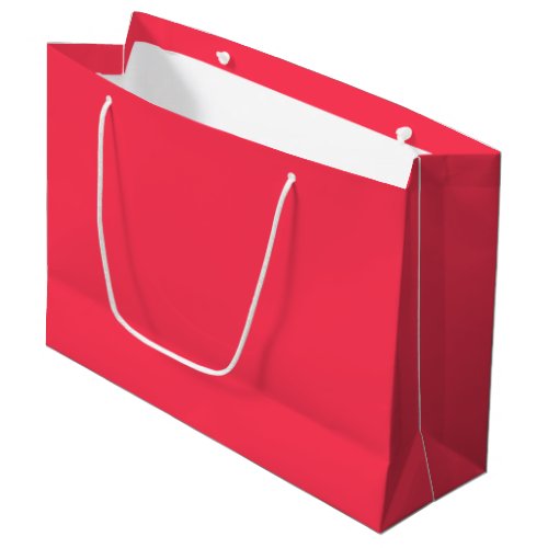 Sizzling Red Solid Color Large Gift Bag