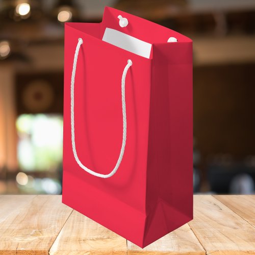 Sizzling Red Solid Color Small Gift Bag