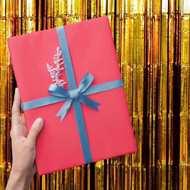 Sizzling Red Solid Color Wrapping Paper (Creator Uploaded)