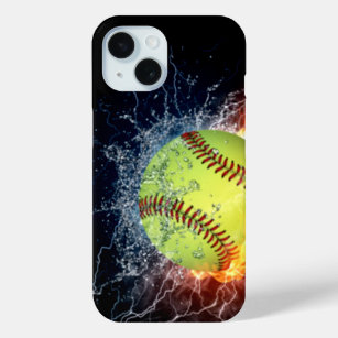 Sizzling Softball iPhone 15 Case