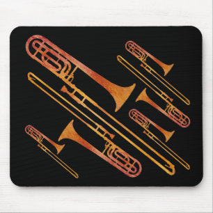 Sizzling Trombones Mouse Pad