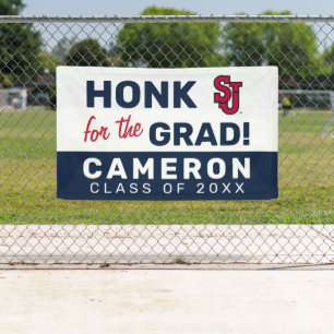 SJ Red Storm Honk for the Grad Banner
