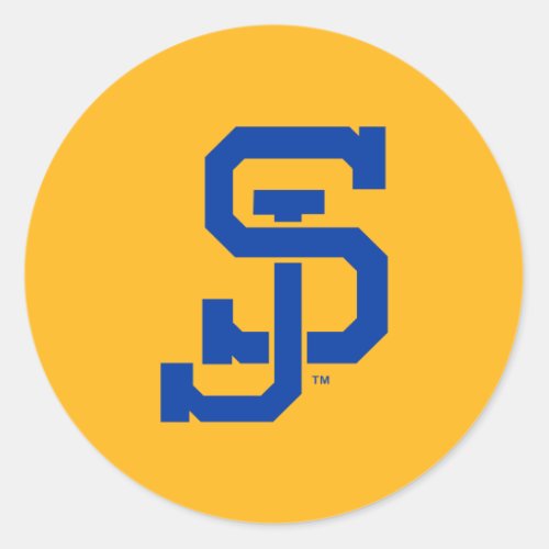 SJ Spartans Classic Round Sticker