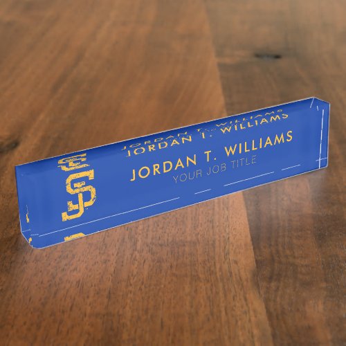 SJ Spartans Desk Name Plate