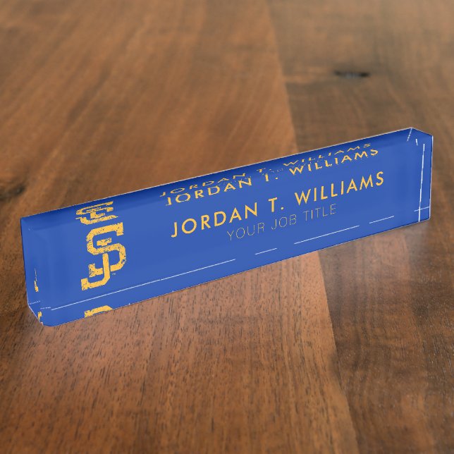 SJ Spartans Desk Name Plate (Side)