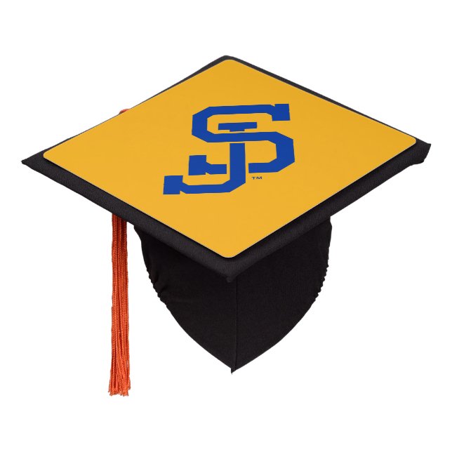 SJ Spartans Graduation Cap Topper (Angled)