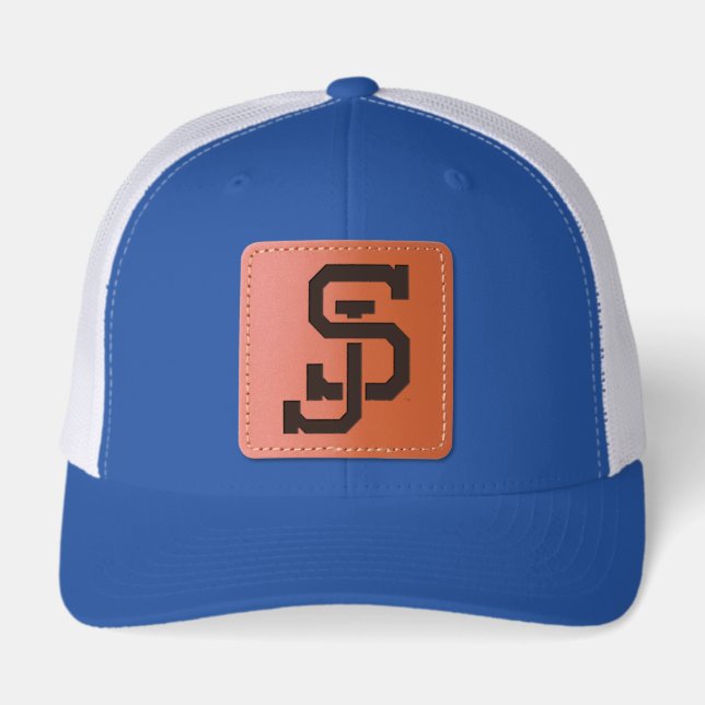 SJ Spartans Leather Patch Hat (Front)