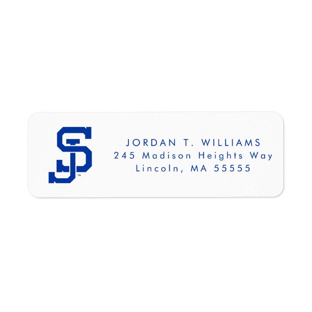SJ Spartans logo Label (Front)