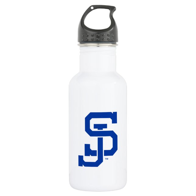 SJ Spartans logo Stainless Steel Water Bottle (Front)