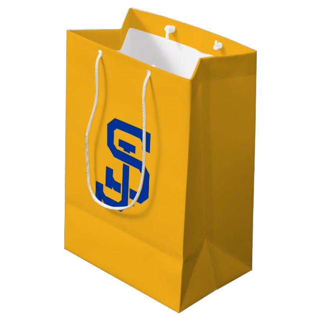 SJ Spartans Medium Gift Bag (Back Angled)