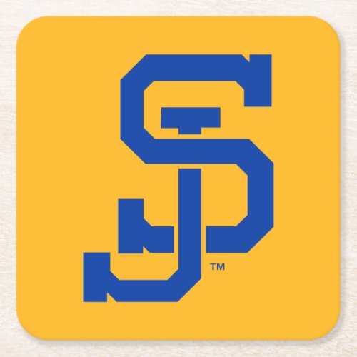 SJ Spartans Square Paper Coaster