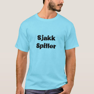 sjakk spiller, chess player in Norwegian T-Shirt