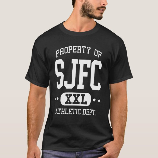 SJFC Retro Athletic Property Dept T-Shirt (Front)
