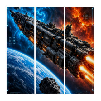 Sjöberg-Haldor Orbiting Thalassa Prime Triptych