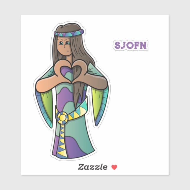 Sjofn Norse Mythology Sticker (Sheet)