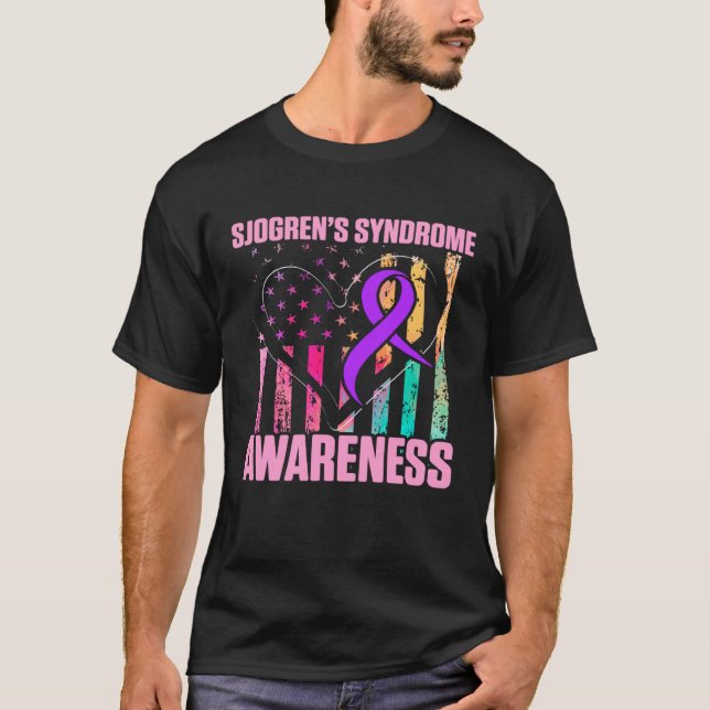 Sjogren s Syndrome Survivor Learn Warrior T-Shirt (Front)