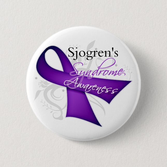 Sjogren's Syndrome Awareness Button (Front)
