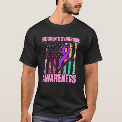 Sjogrens Syndrome Survivor Learn Warrior 1 T_Shirt