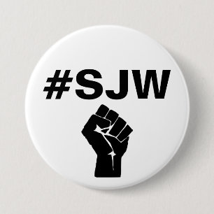#SJW Social Justice Warrior Button