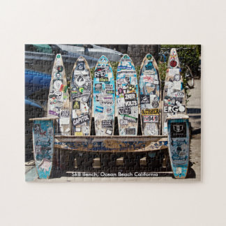 Sk8 Board Bench Jigsaw Puzzle