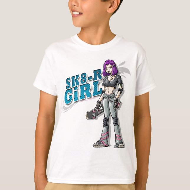 SK8-R Girl Shirt for Girls (Front)