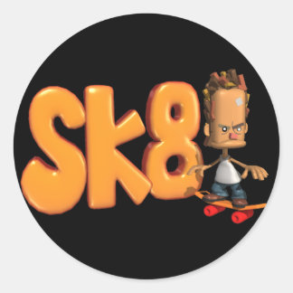 Sk8 Skateboarding stickers