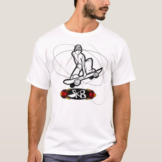 SK8 SkateBoarding T-Shirt (Front)