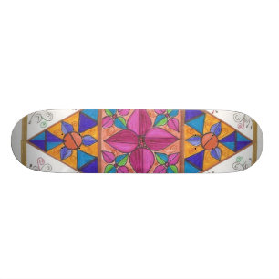 Sk8er Geometry Art Sk8Board Skateboard Deck