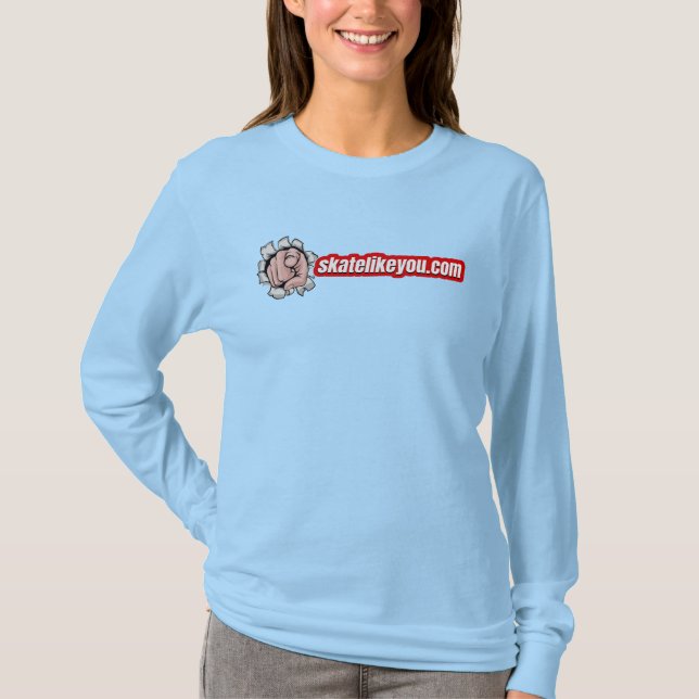 Sk8LikeYou Womens Longsleeve T-Shirt (Front)