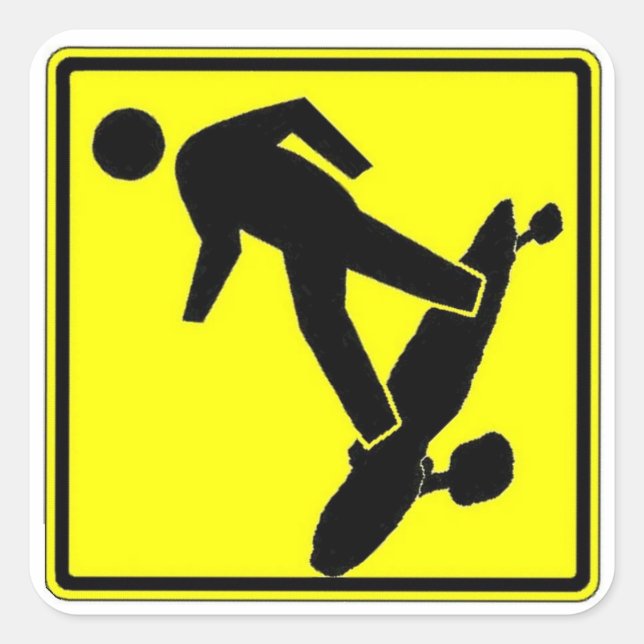 Sk8r Xing Square Sticker (Front)