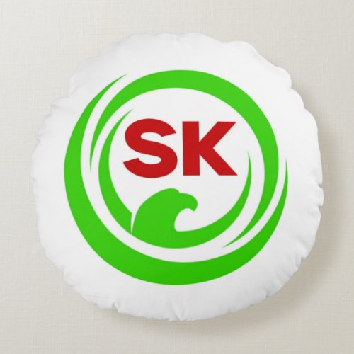 SK logo Round Pillow