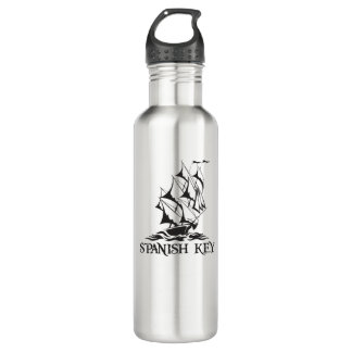 SK Ship Black Logo Stainless Steel Water Bottle