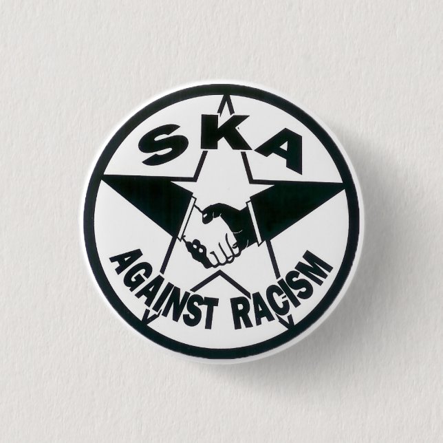 Ska Against Racism Button (Front)