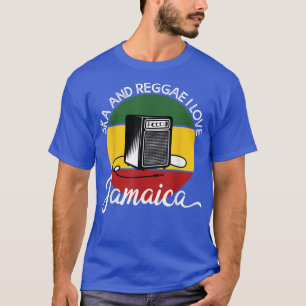 Ska And Reggae I Love Jamaica Music Jamaican2857 T-Shirt