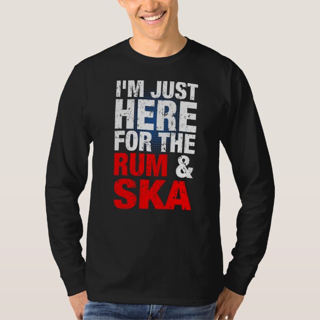 Ska And Rum Music Is Life Ska Reggae Punk Sco  1 T-Shirt (Front)