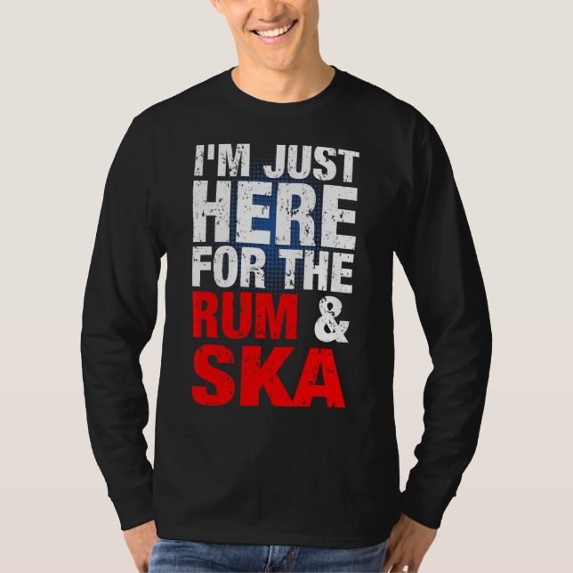 Ska And Rum Music Is Life Ska Reggae Punk Sco T-Shirt (Front)