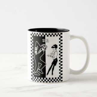 ska dancers, ska dancers Two-Tone coffee mug