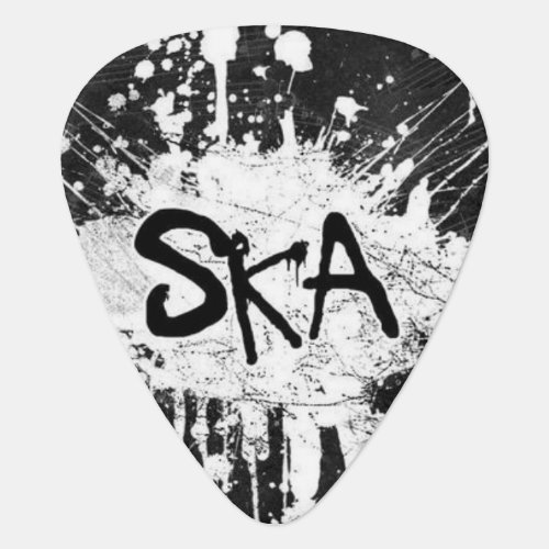 Ska music checkered old school punk rock 80s   guitar pick