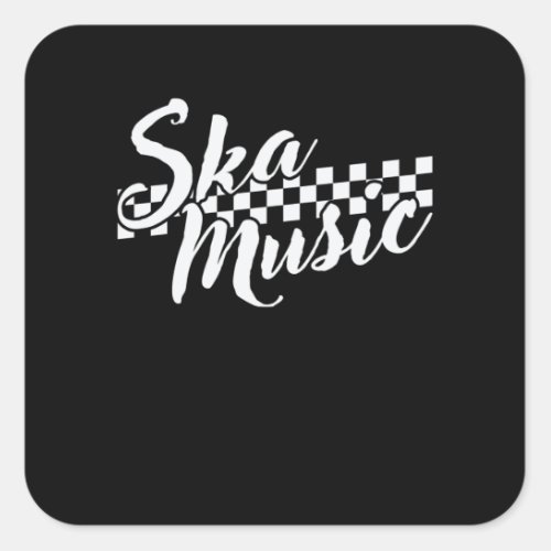 Ska Music Swing Jazz Musikstil Square Sticker