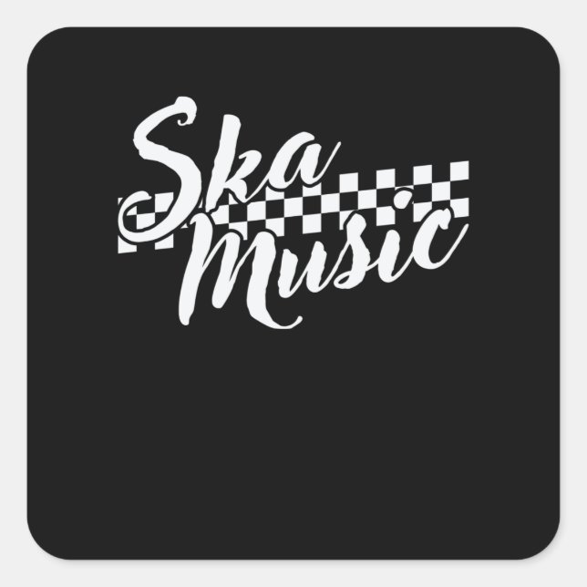 Ska Music Swing Jazz Musikstil Square Sticker (Front)