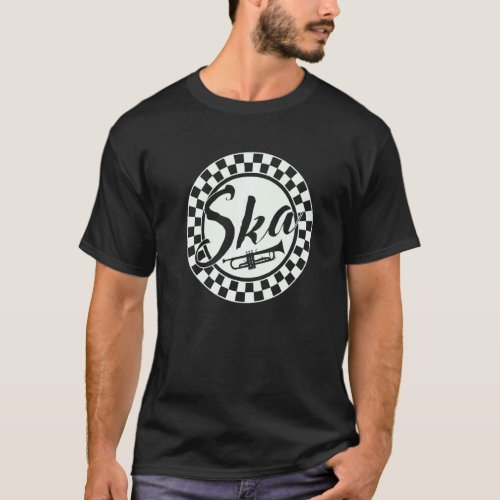 Ska Music Trumpet Swing Jazz Music Style T_Shirt