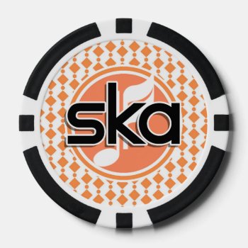 Ska Poker Chips by MusicPlanet at Zazzle