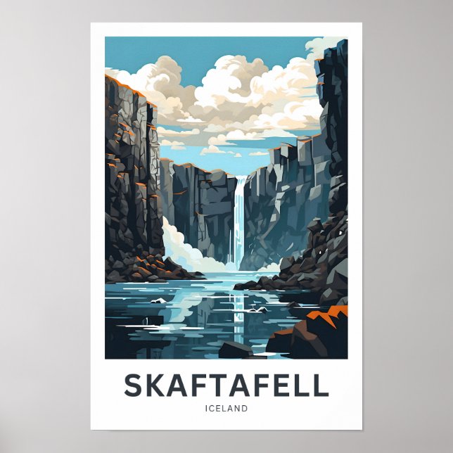 Skaftafell Iceland Travel Print (Front)