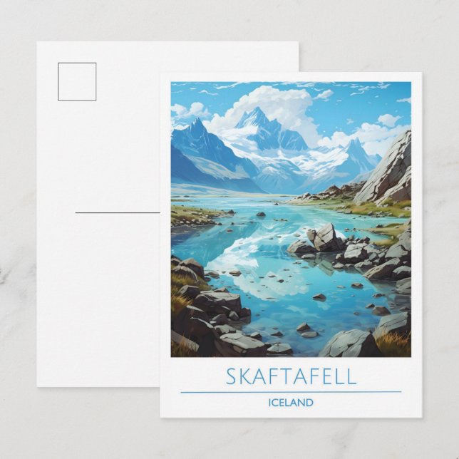 Skaftafell Iceland Vintage Travel  Postcard (Front/Back)