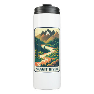 Skagit River Washington Colors Thermal Tumbler