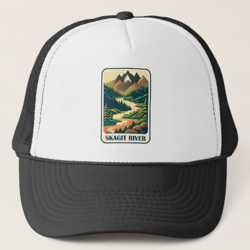 Skagit River Washington Colors Trucker Hat