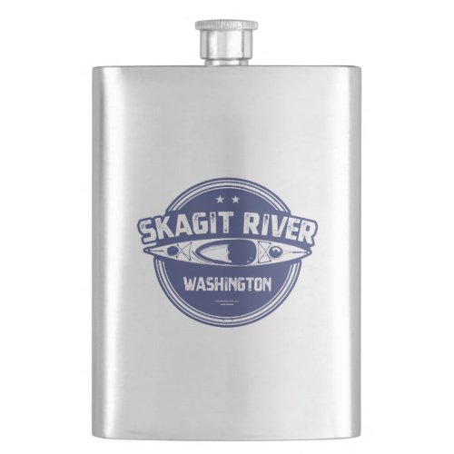 Skagit River Washington Kayaking Flask