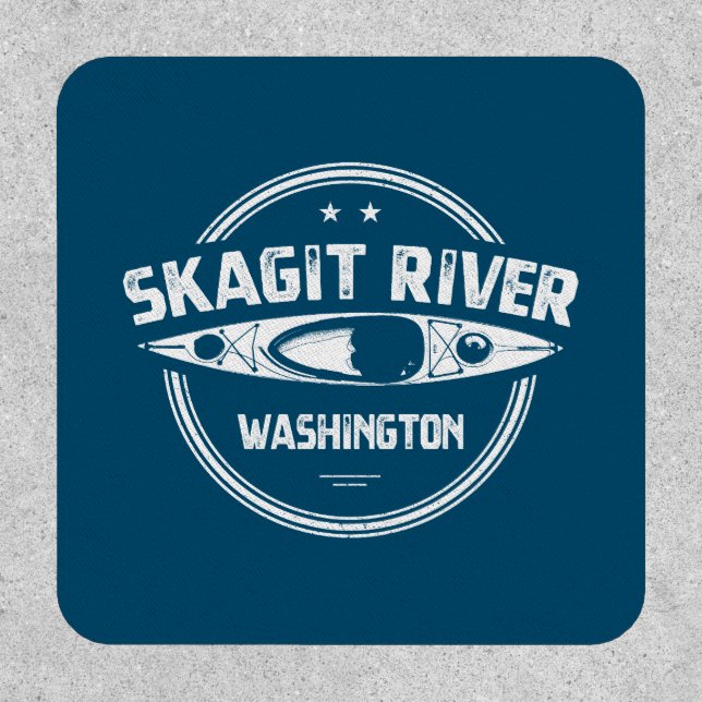 Skagit River Washington Kayaking Patch (Front)