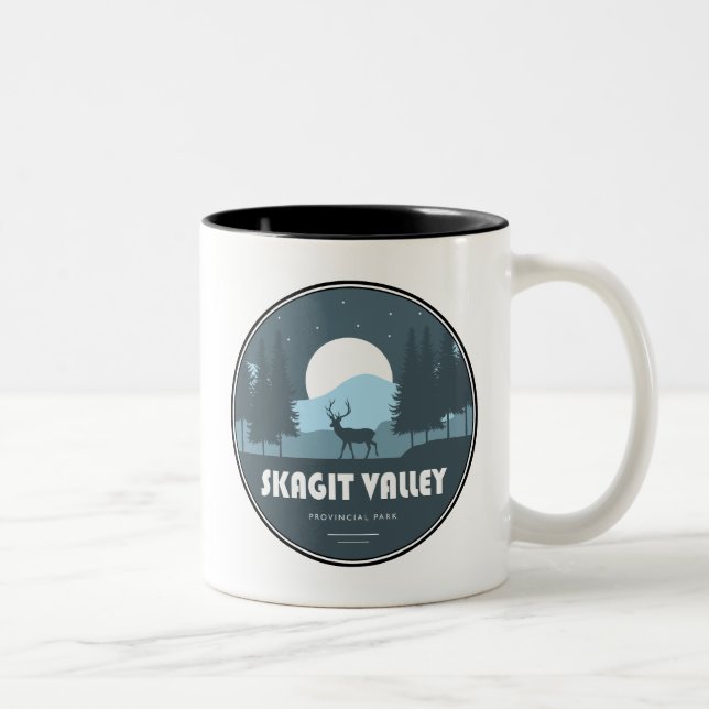 Skagit Valley Provincial Park Deer Two-Tone Coffee Mug (Right)